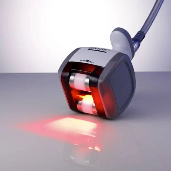 Work with an ultrasound head on a body area