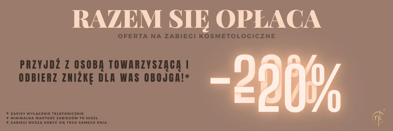 The Together it pays off offer: 20 percent discount on cosmetology treatments for two people on the same day